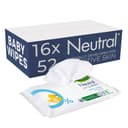 Neutral - Babydoekjes - Parfumvrij - 16 x 52 stuks - Voordeelverpakking